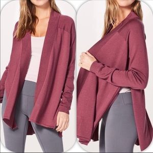 Lululemon.Merino wool Blissful Zen Sweater Slits open cardigan sweater Cashlu 6